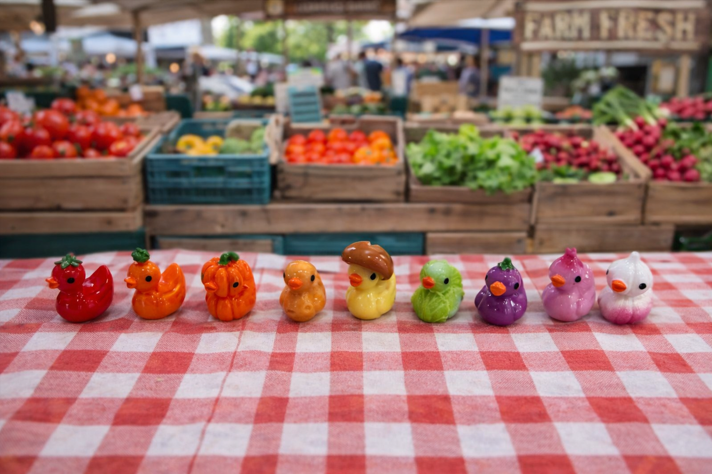 Farm Fresh Mini Duck Collection (5 ducks) – Garden Harvest Edition