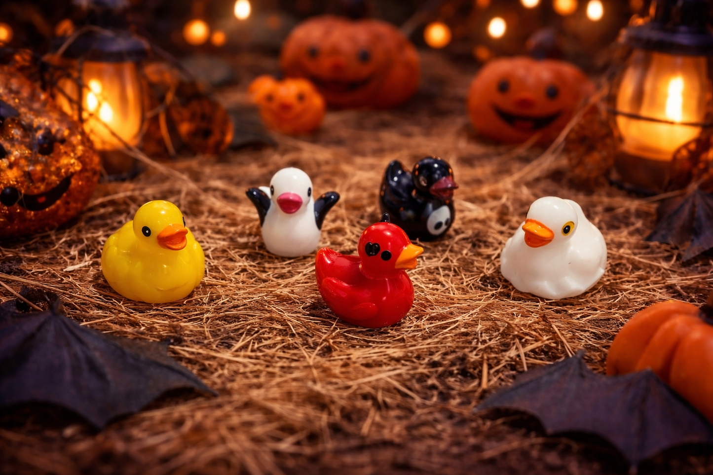 Spooky Squad Mini Ducks (5 ducks)– Halloween Glow Collection