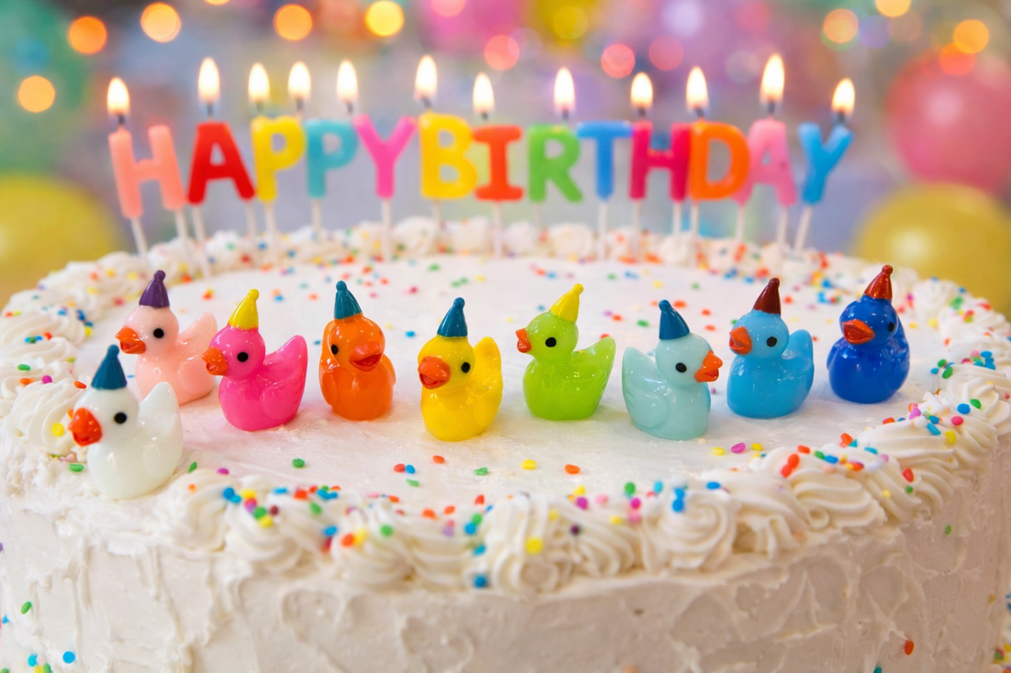 Birthday Bash Mini Duck Collection (6 ducks) – Party Hat Edition