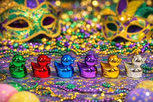 Metallic Mardi Gras Mini Duck Collection (6 ducks) – Limited Edition
