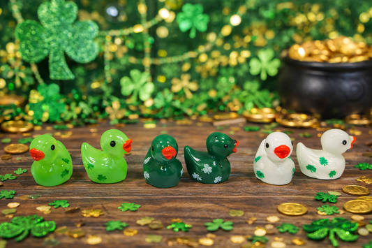 Mini Lucky Duck Collection (5 ducks) – St. Patrick’s Day Rubber Duck Set 🍀
