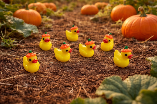 Pumpkin Patch Mini Ducks (5 ducks) – Fall Harvest Collection