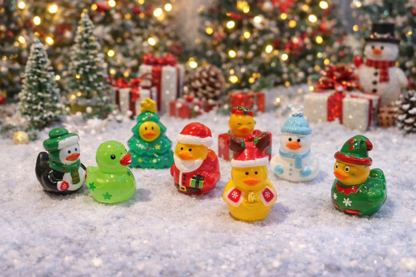 Mini Holiday Rubber Duck (5 ducks) - Christmas Duck Collection